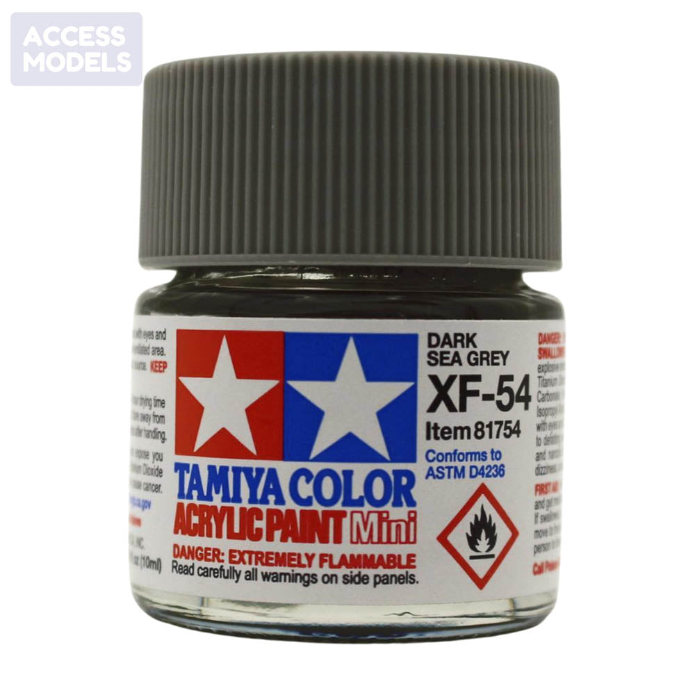 Tamiya Acrylic Paints 10Ml Xf54 Dark Sea Grey