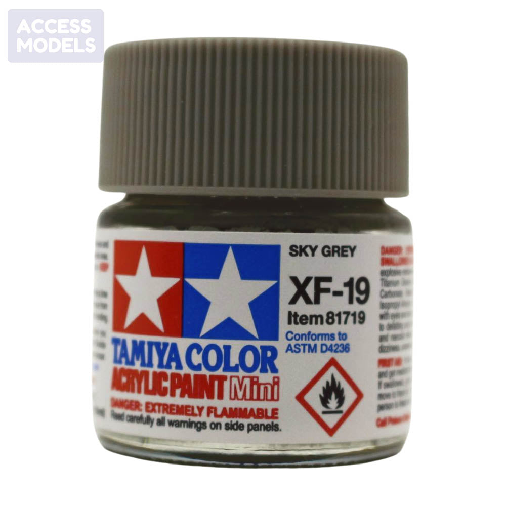 Tamiya Acrylic Paints 10Ml Xf19 Sky Grey