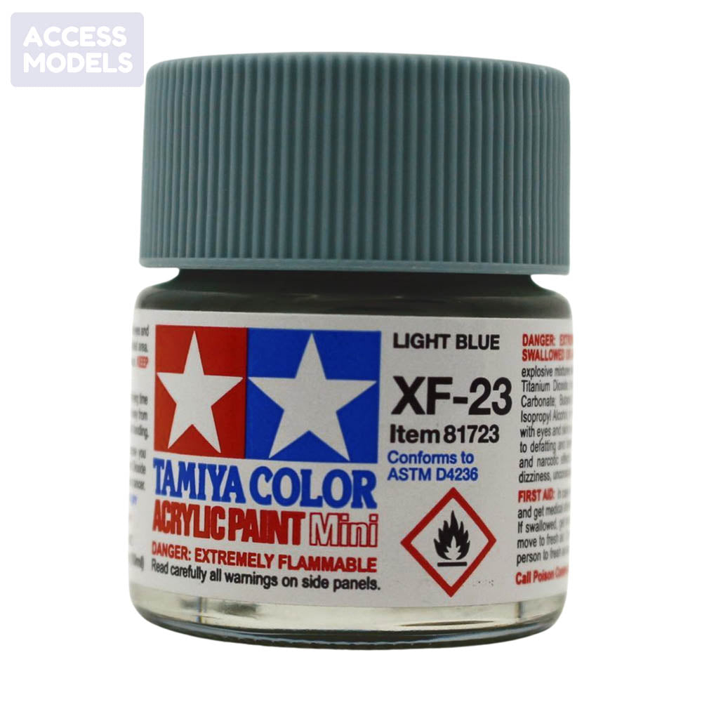 Tamiya Acrylic Paints 10Ml Xf23 Light Blue