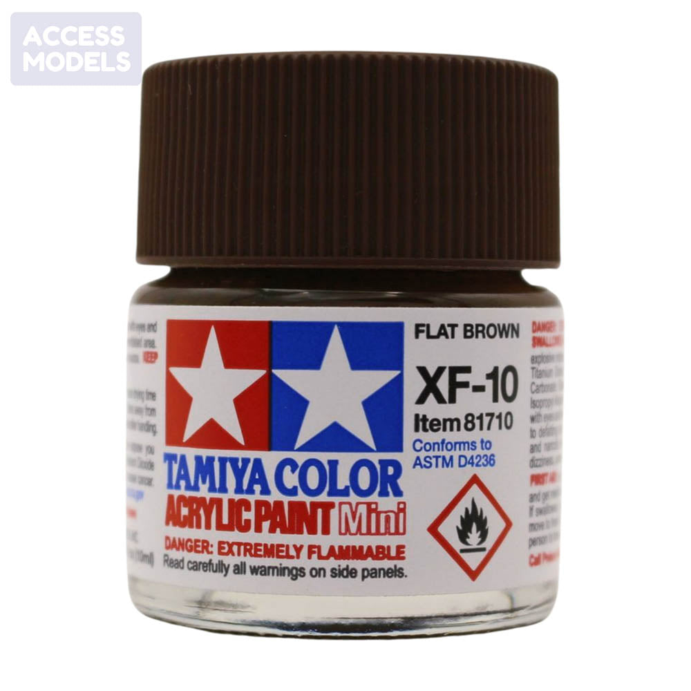 Tamiya Acrylic Paints 10Ml Xf10 Flat Brown