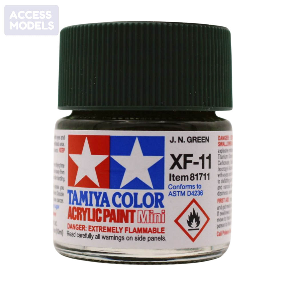 Tamiya Acrylic Paints 10Ml Xf11 J.N. Green