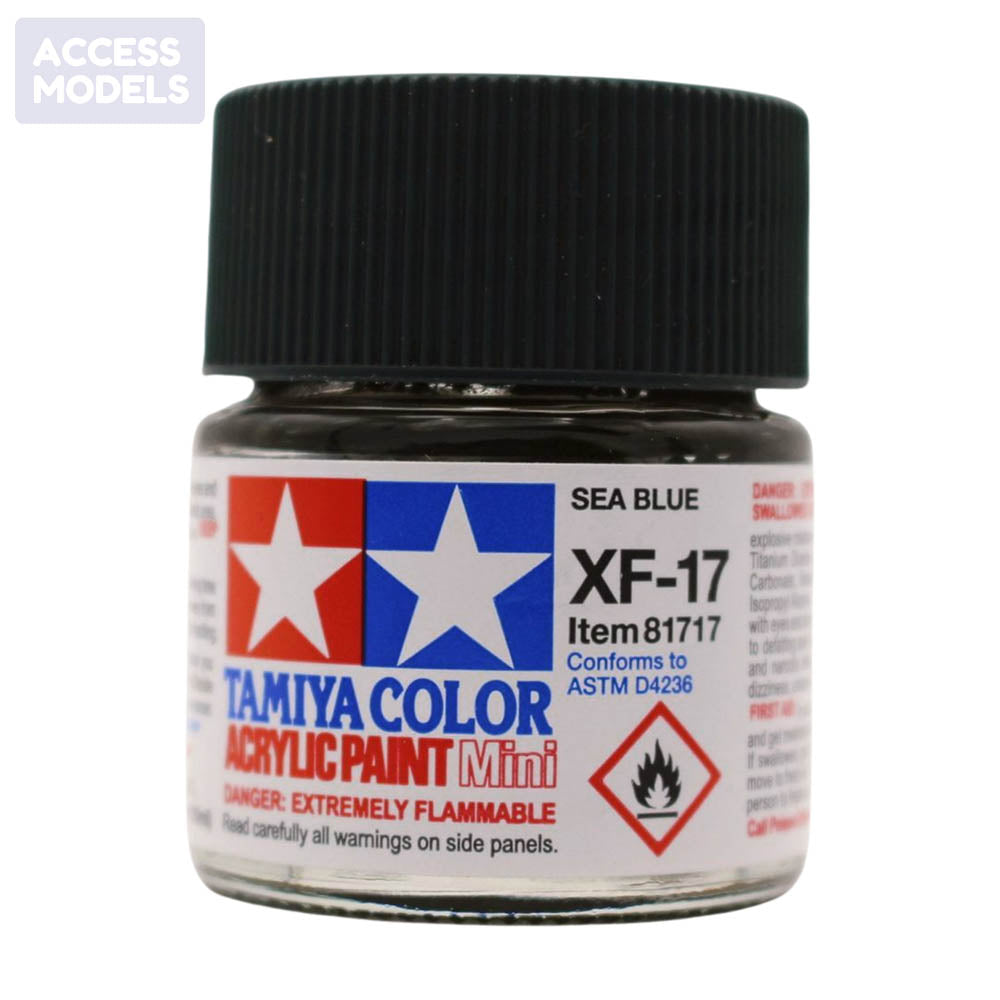 Tamiya Acrylic Paints 10Ml Xf17 Sea Blue