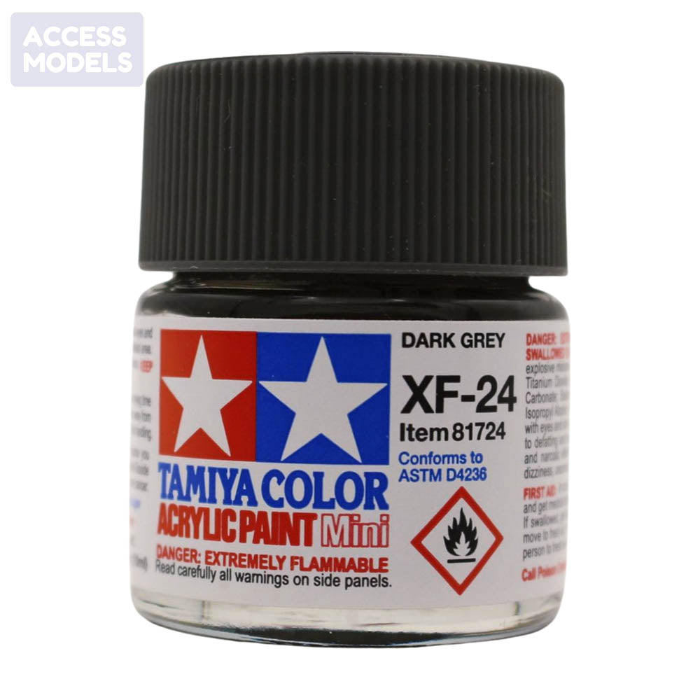 Tamiya Acrylic Paints 10Ml Xf24 Dark Grey