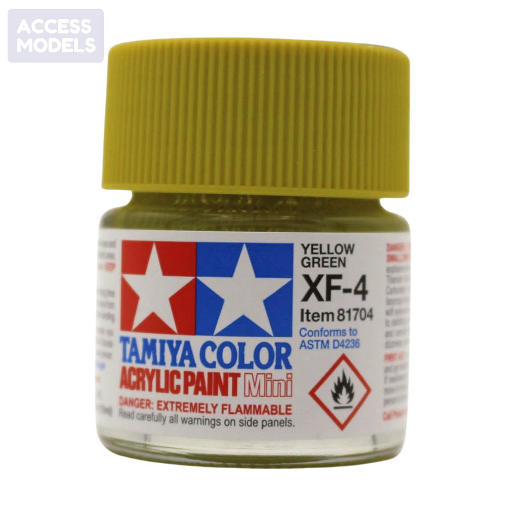 Tamiya Acrylic Paints 10Ml Xf4 Yellow Green