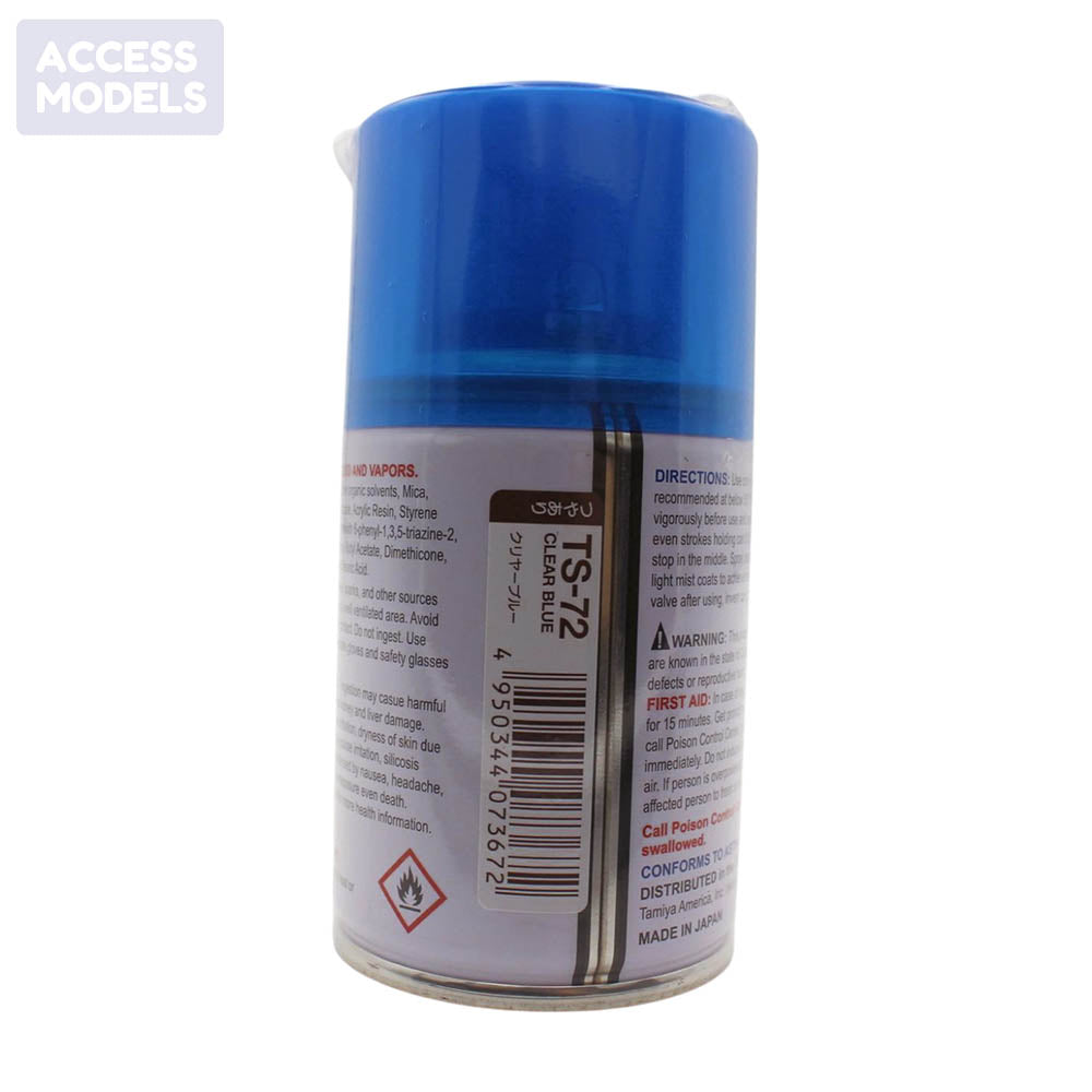 Tamiya Spray Paints 100Ml Ts72 Clear Blue