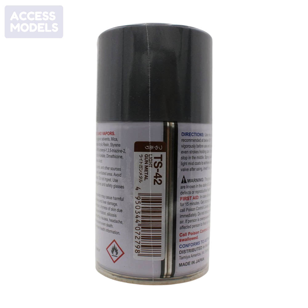 Tamiya Spray Paints 100Ml Ts42 Light Gun Metal