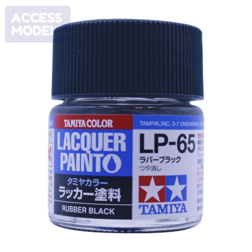 Tamiya Lacquer Paints 10Ml Lp65 Rubber Black