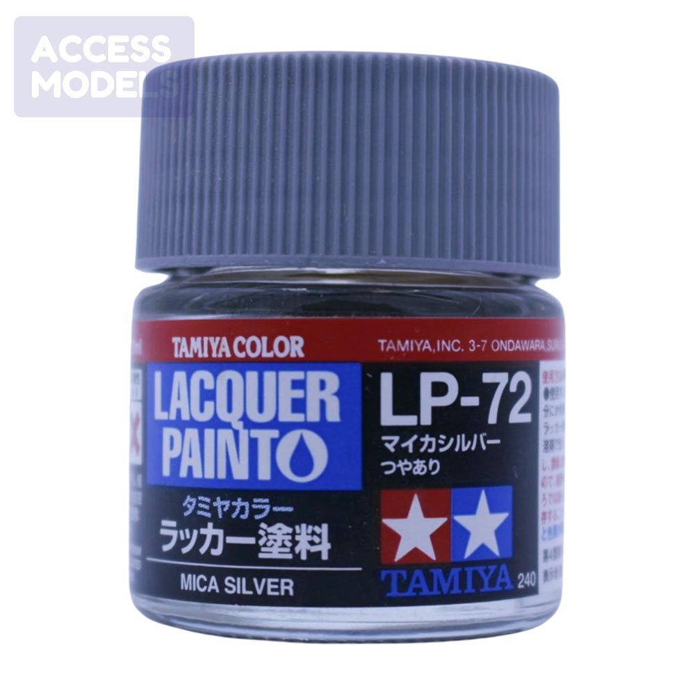 Tamiya Lacquer Paints 10Ml Lp72 Mica Silver