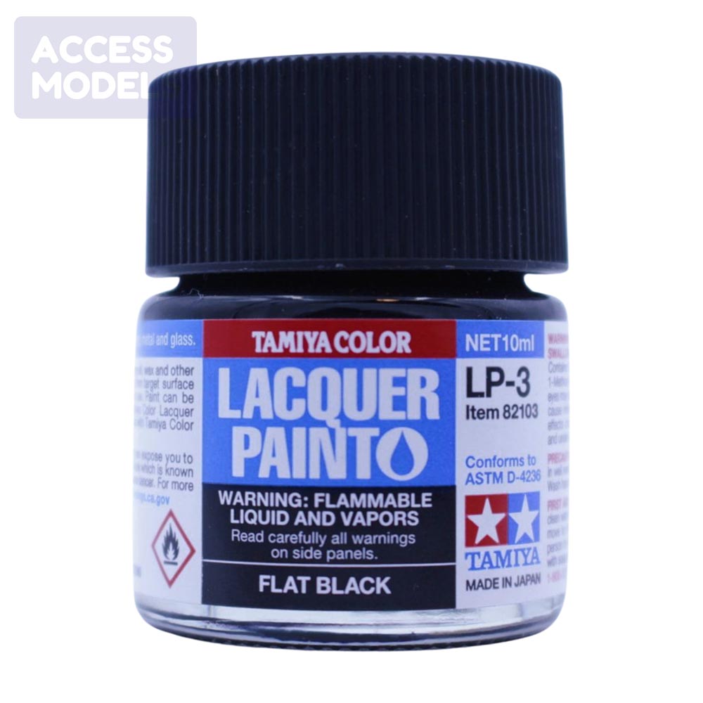 Tamiya Lacquer Paints 10Ml Lp3 Flat Black