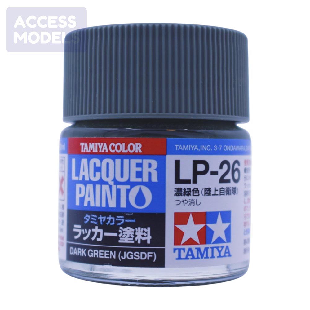 Tamiya Lacquer Paints 10Ml Lp26 Dark Green (Jgsdf)