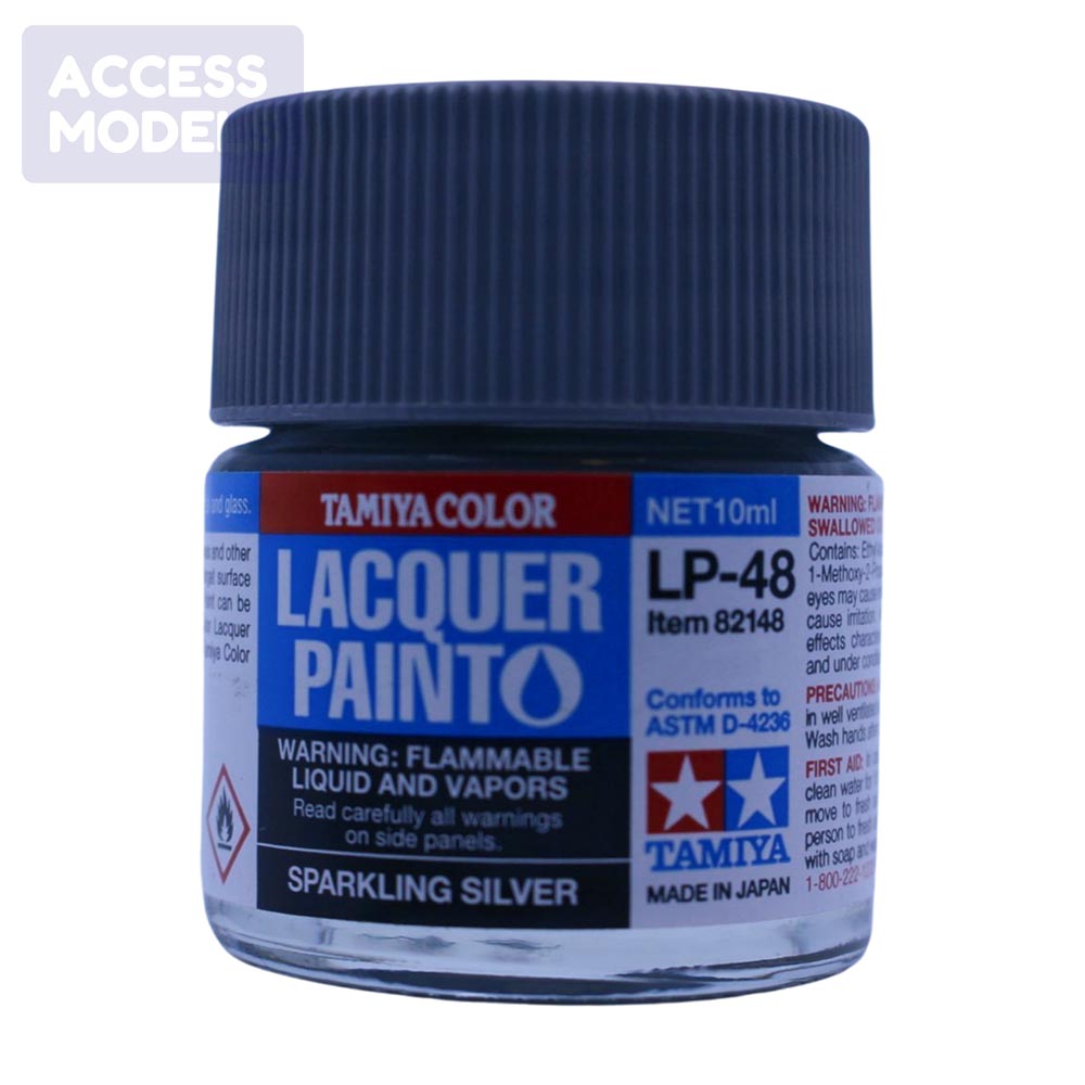 Tamiya Lacquer Paints 10Ml Lp48 Sparkling Silver