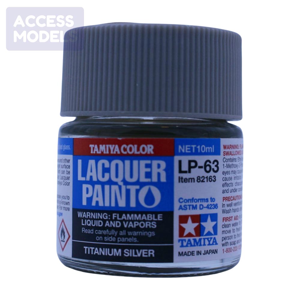 Tamiya Lacquer Paints 10Ml Lp63 Titanium Silver