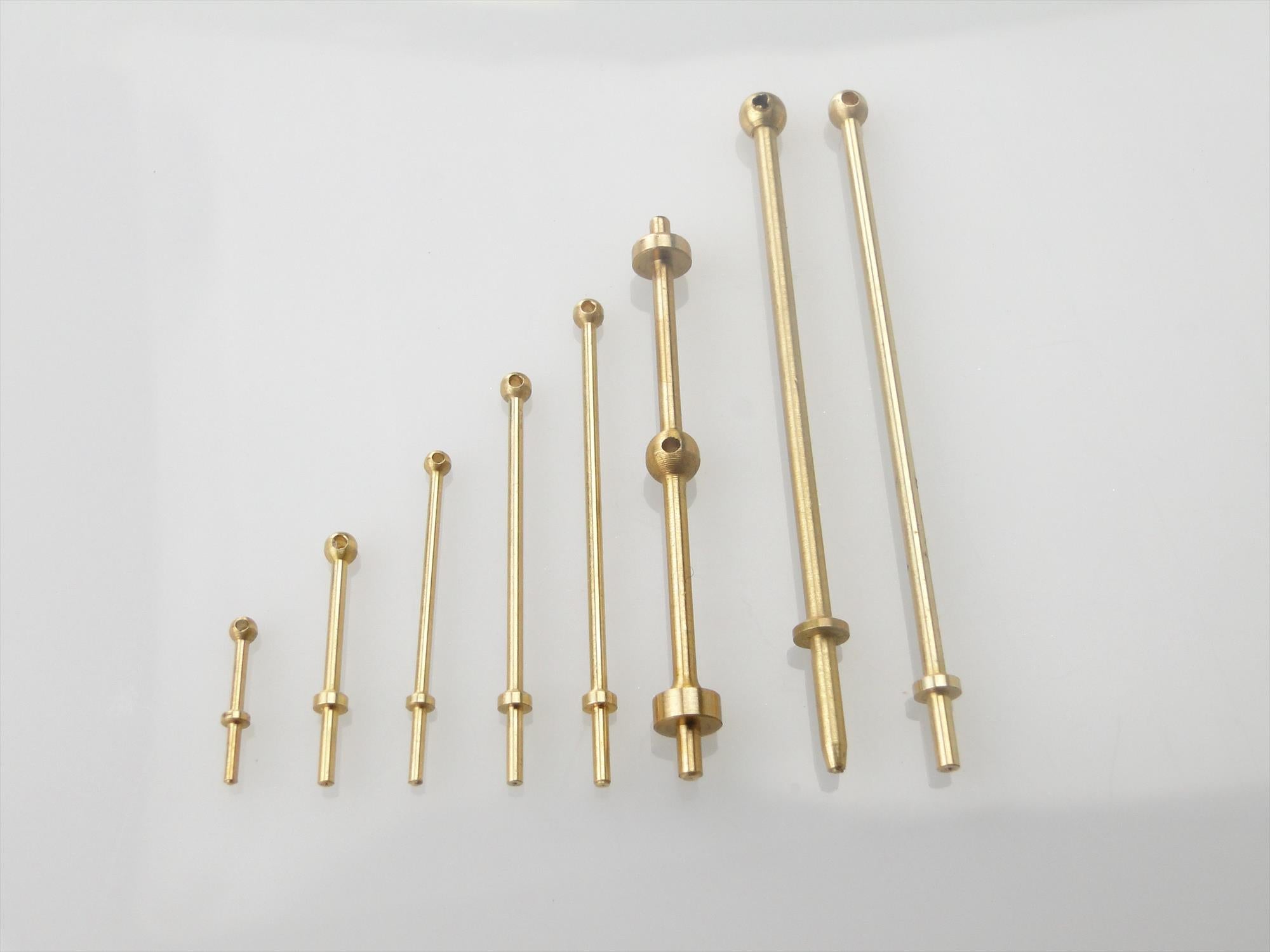 1 Hole Stanchion, Brass 6mm (Pk10)