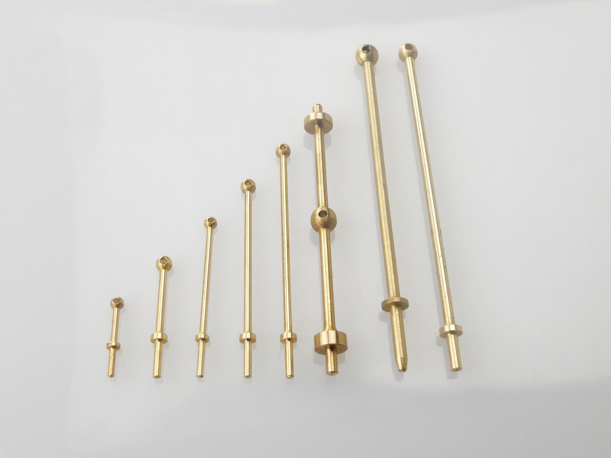 1 Hole Stanchion, Brass 25mm (Pk10)
