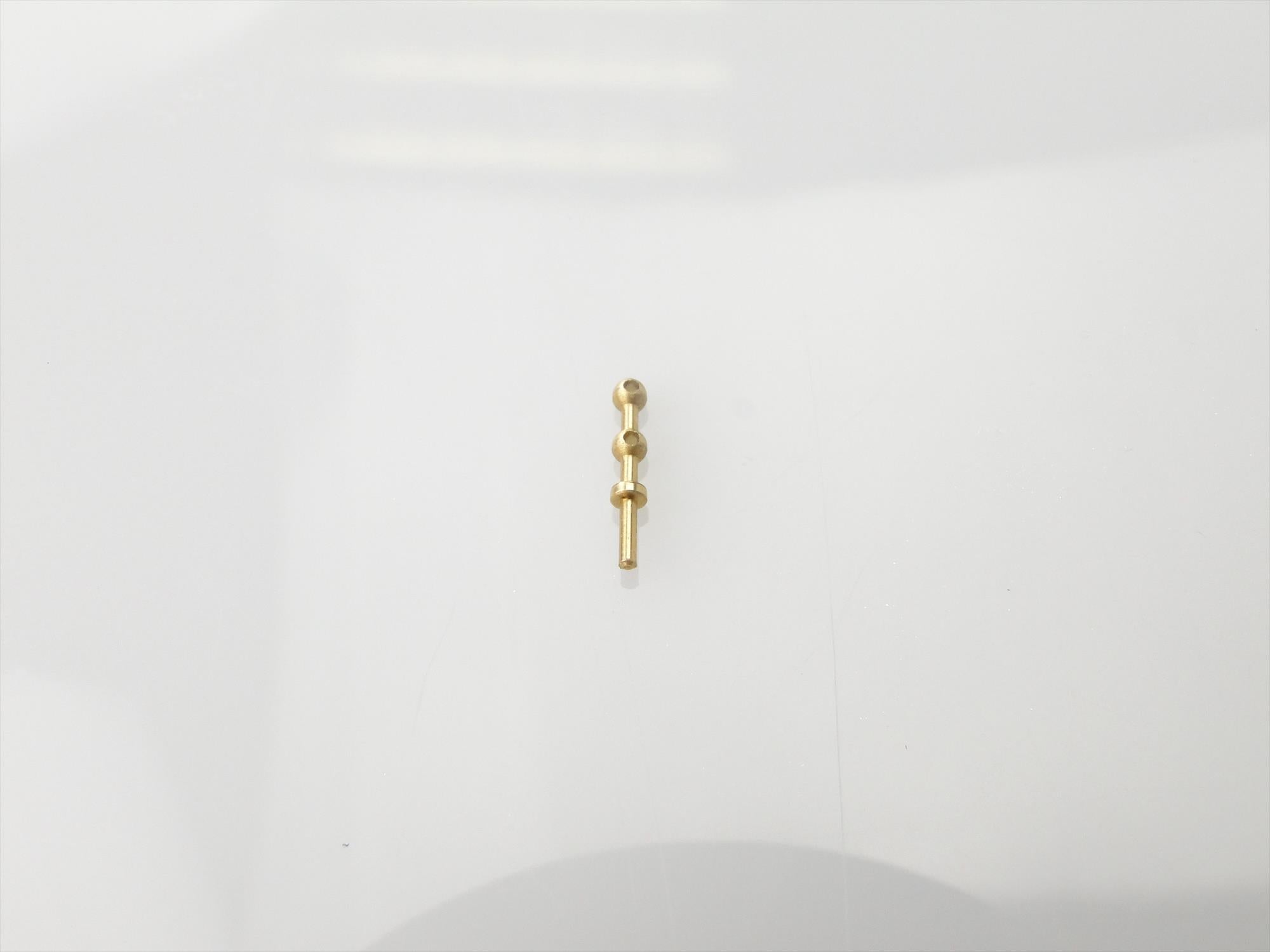 2 Hole Stanchion, Brass 6mm (Pk10)