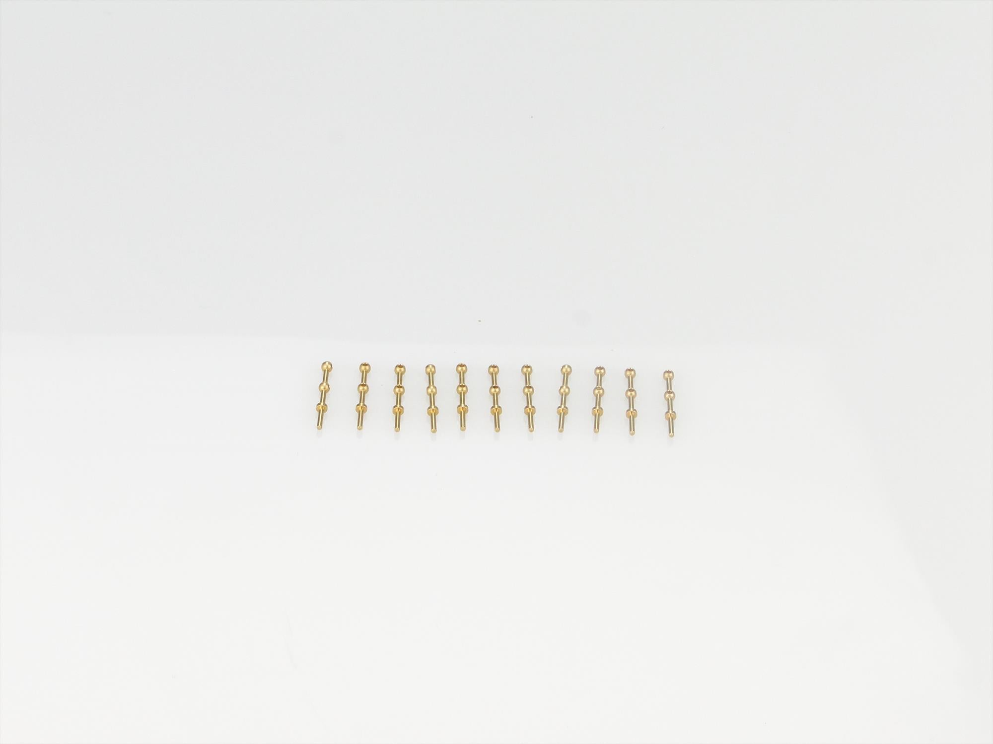 2 Hole Stanchion, Brass 10mm (Pk10)
