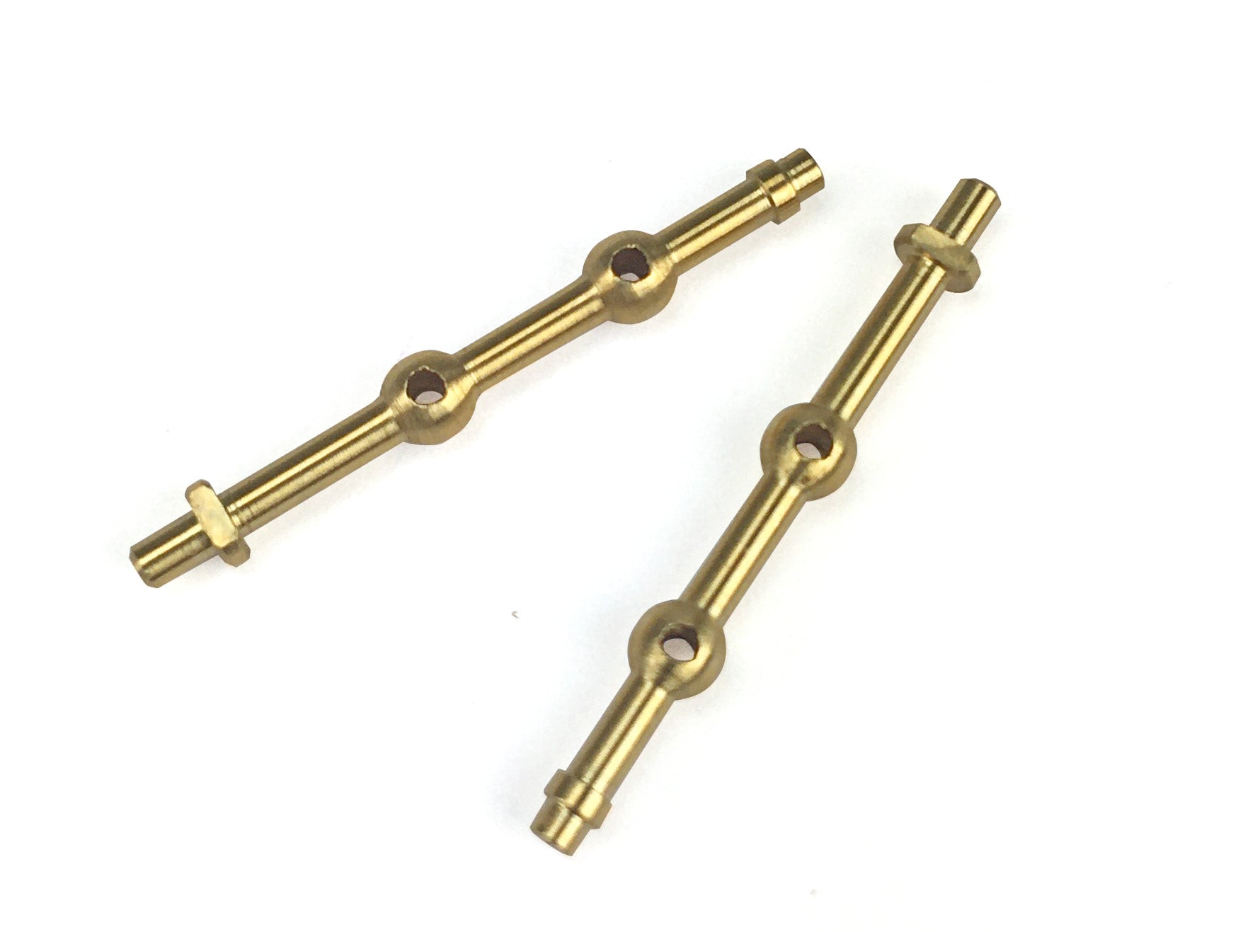 2 Hole Capping Rail Stanchion, Brass 20mm