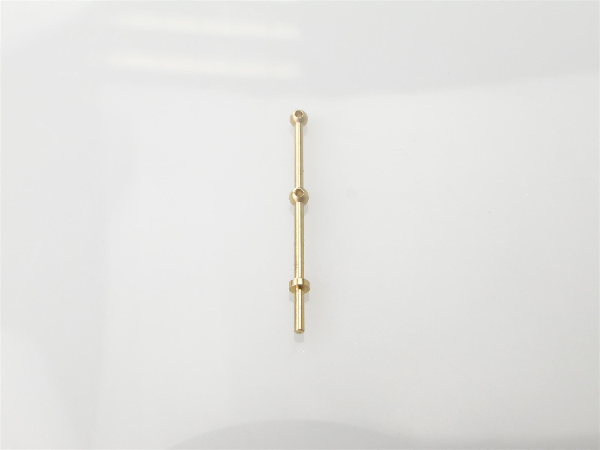 2 Hole Stanchion, Brass 20mm (Pk10)