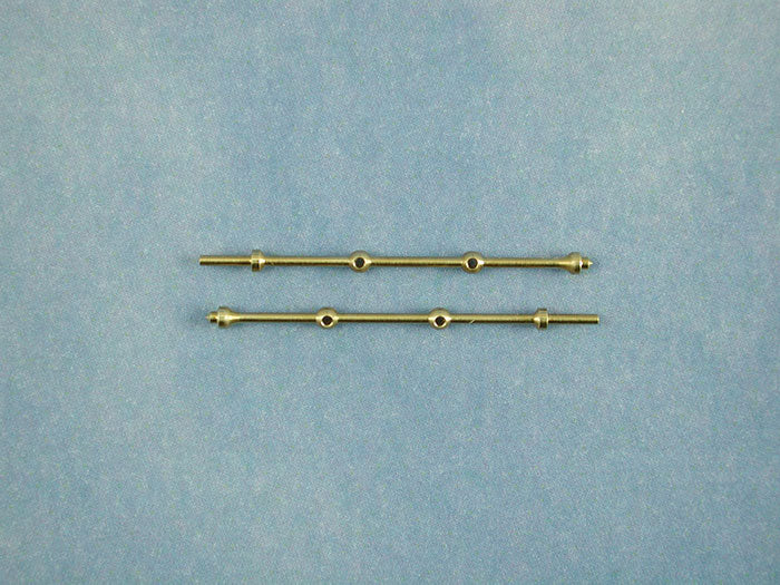 2 Hole Capping Stanchion, Brass 25mm (pk10)