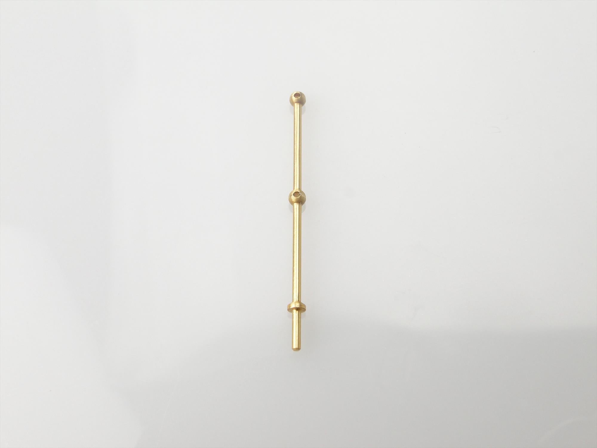 2 Hole Stanchion, Brass 25mm (Pk10)