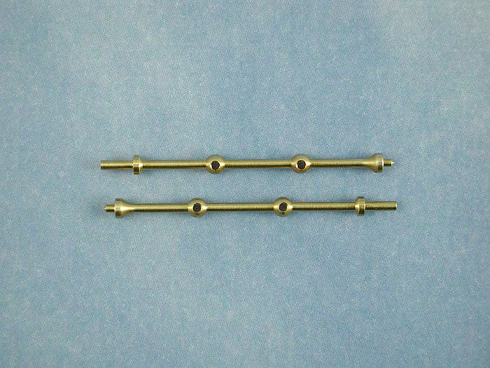 2 Hole Capping Stanchion, Brass 30mm (pk10)