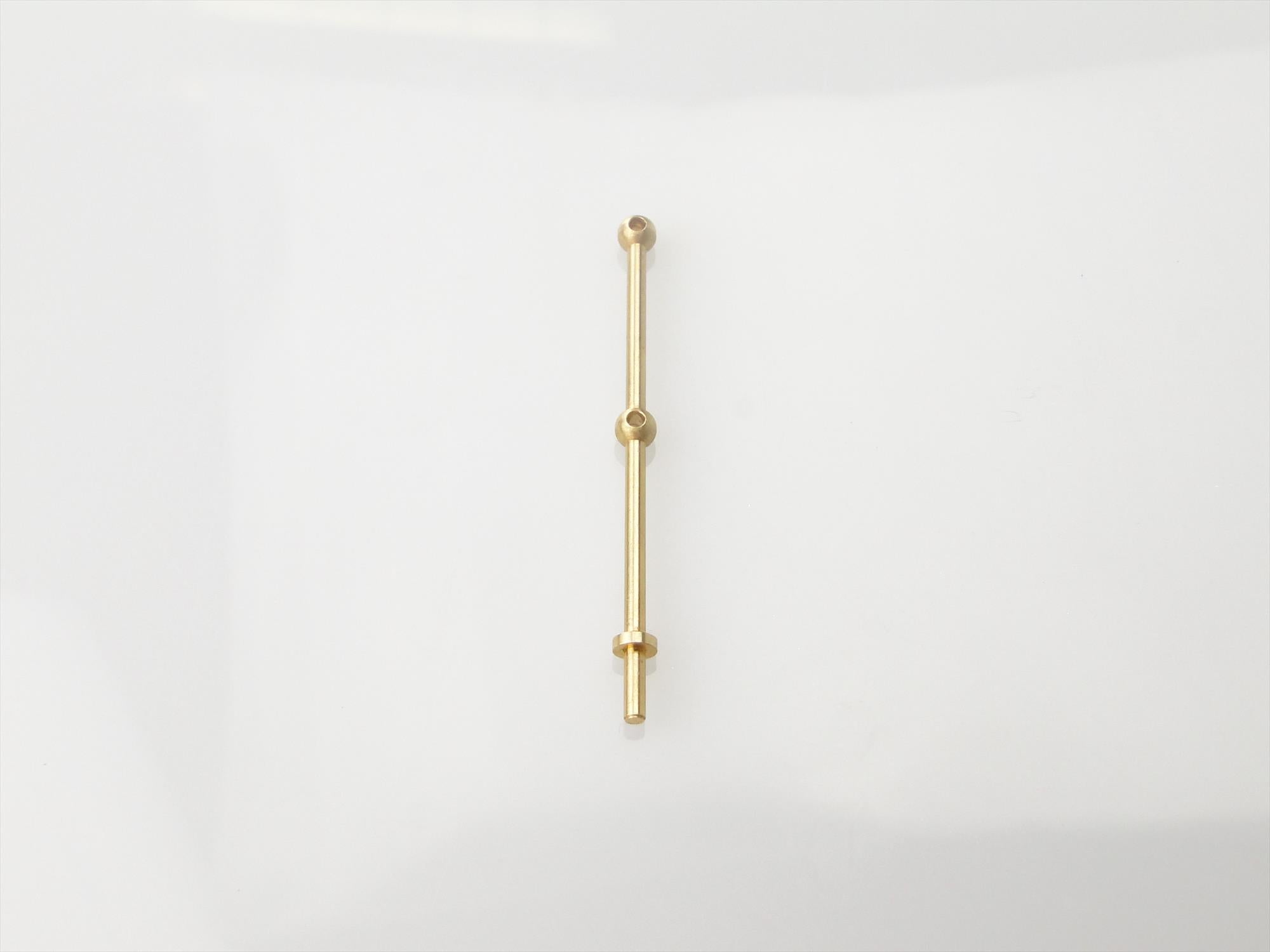 2 Hole Stanchion, Brass 30mm (Pk10)