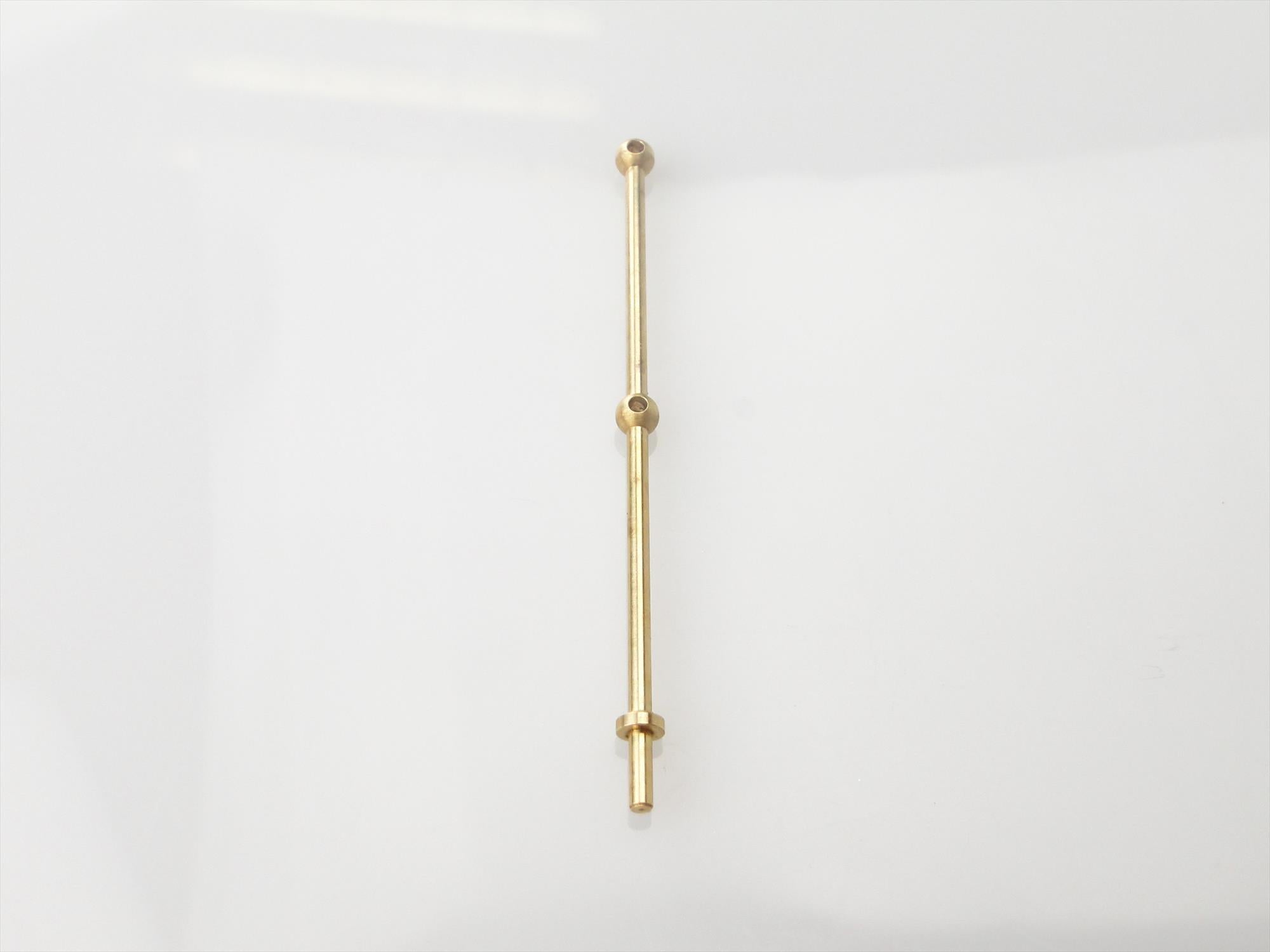 2 Hole Stanchion, Brass 40mm (Pk10)