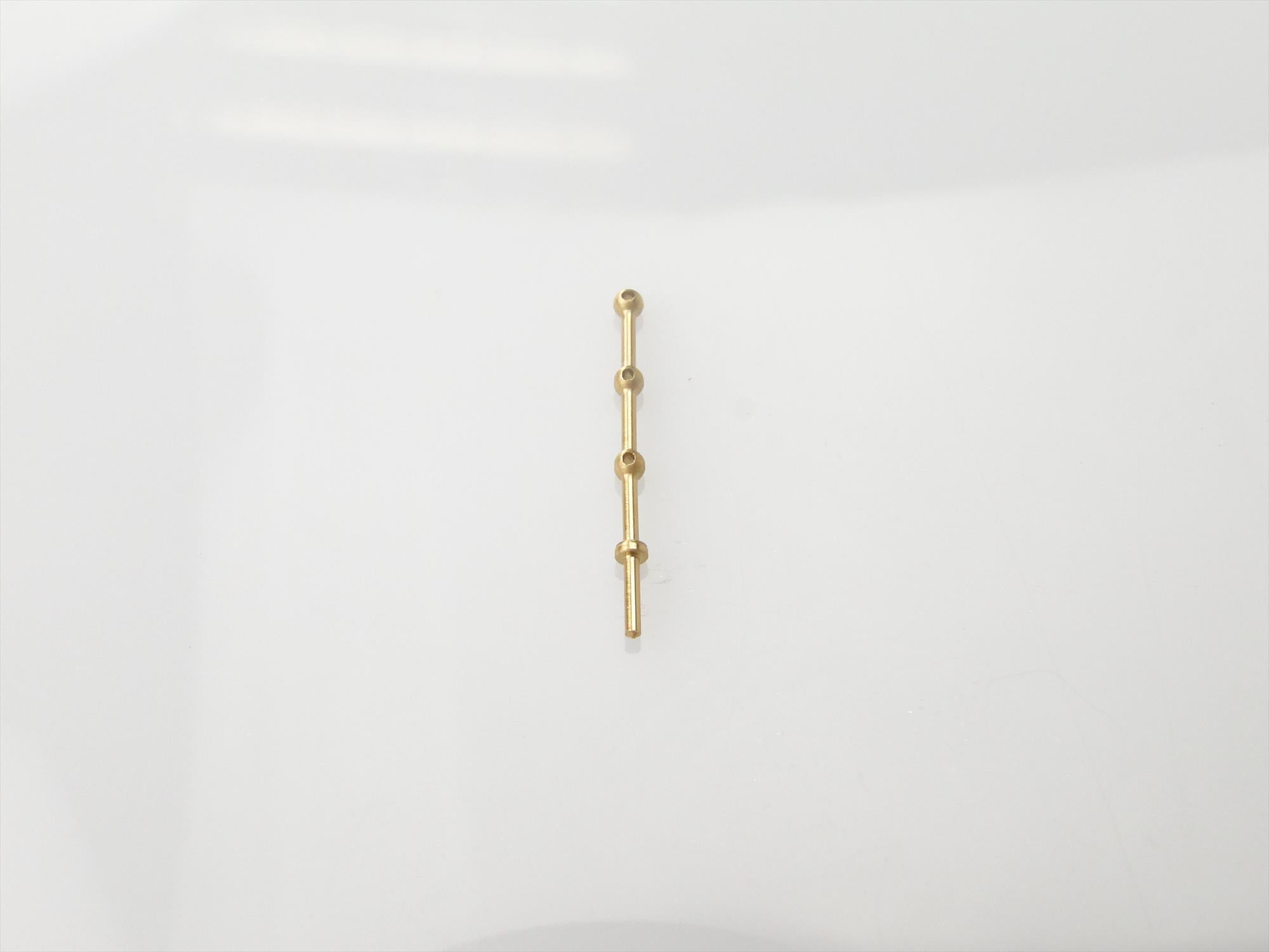 3 Hole Stanchion, Brass 15mm (Pk10)