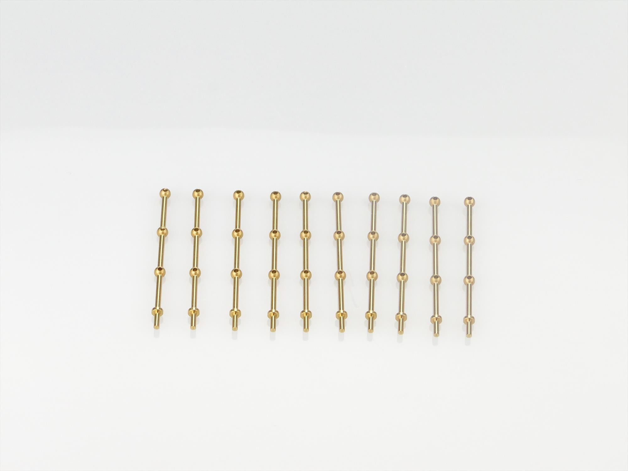 3 Hole Stanchion, Brass 20mm (Pk10)