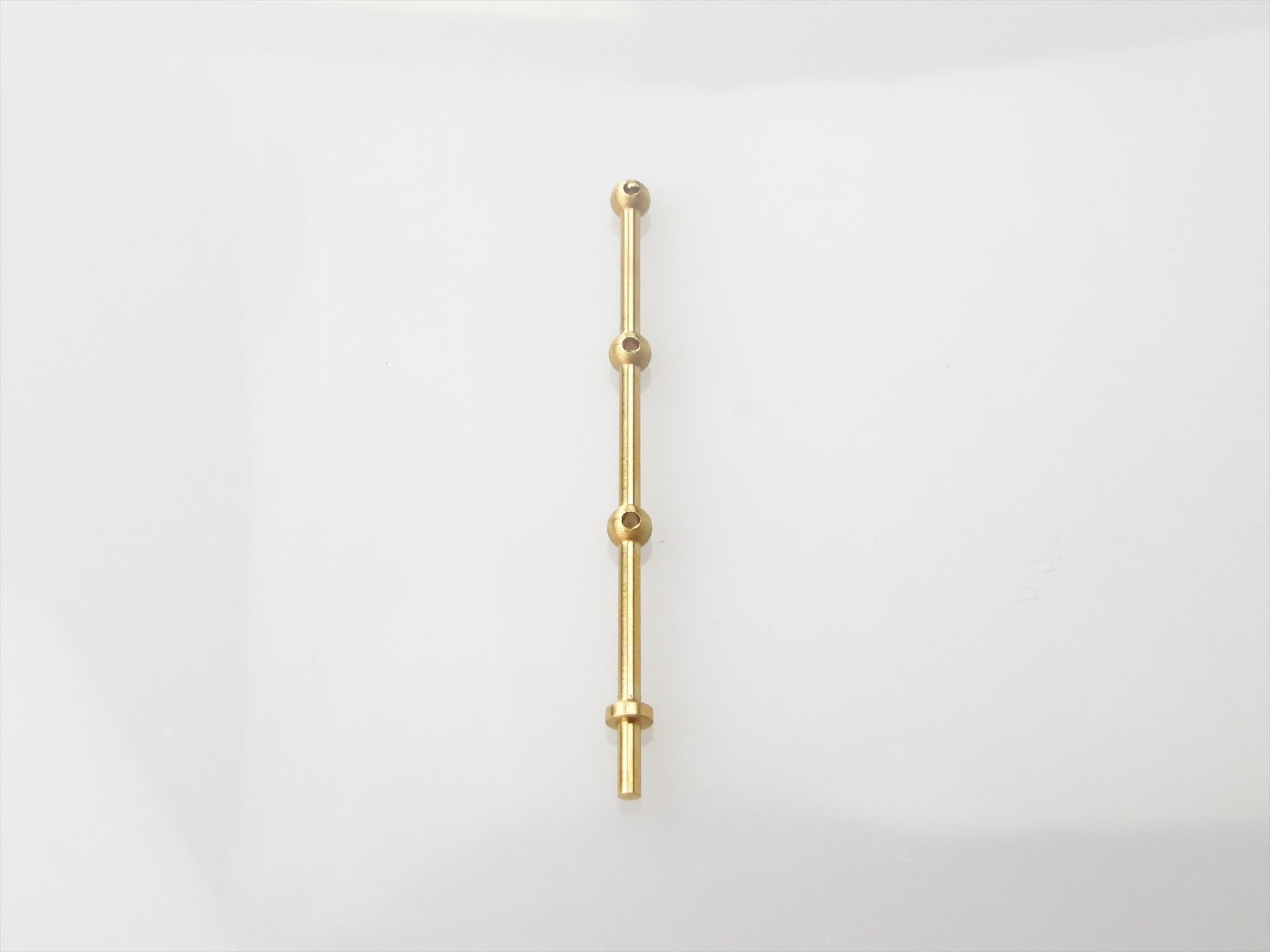 3 Hole Stanchion, Brass 35mm (Pk10)