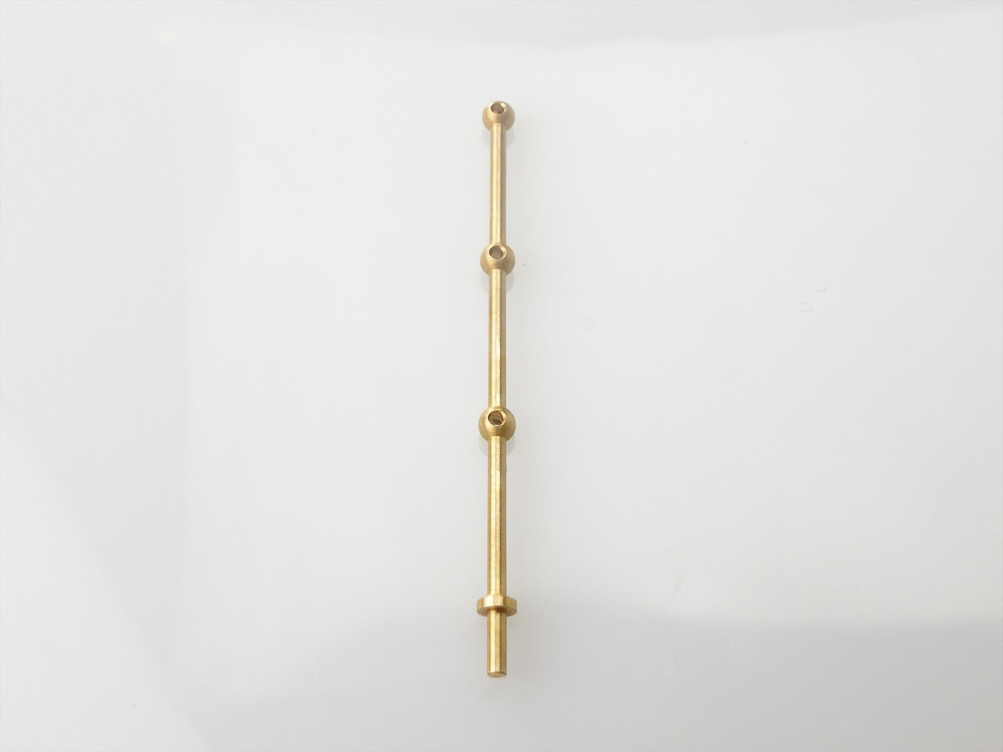 3 Hole Stanchion, Brass 40mm (Pk10)