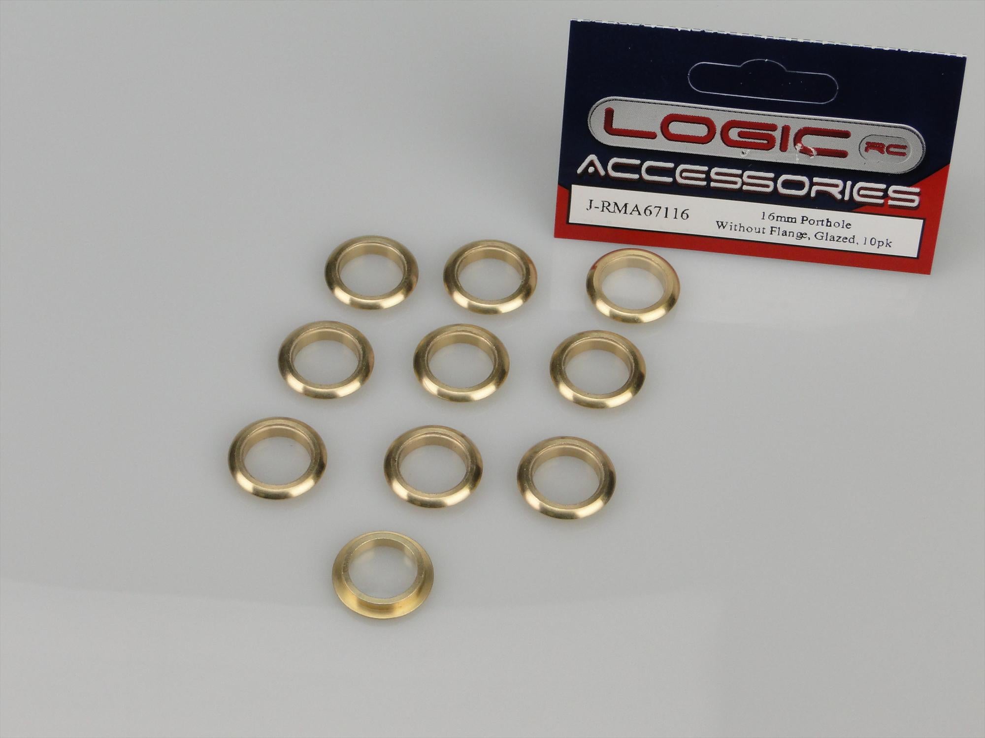 Porthole, 16mm, Without Flange, Glazed, 10pk