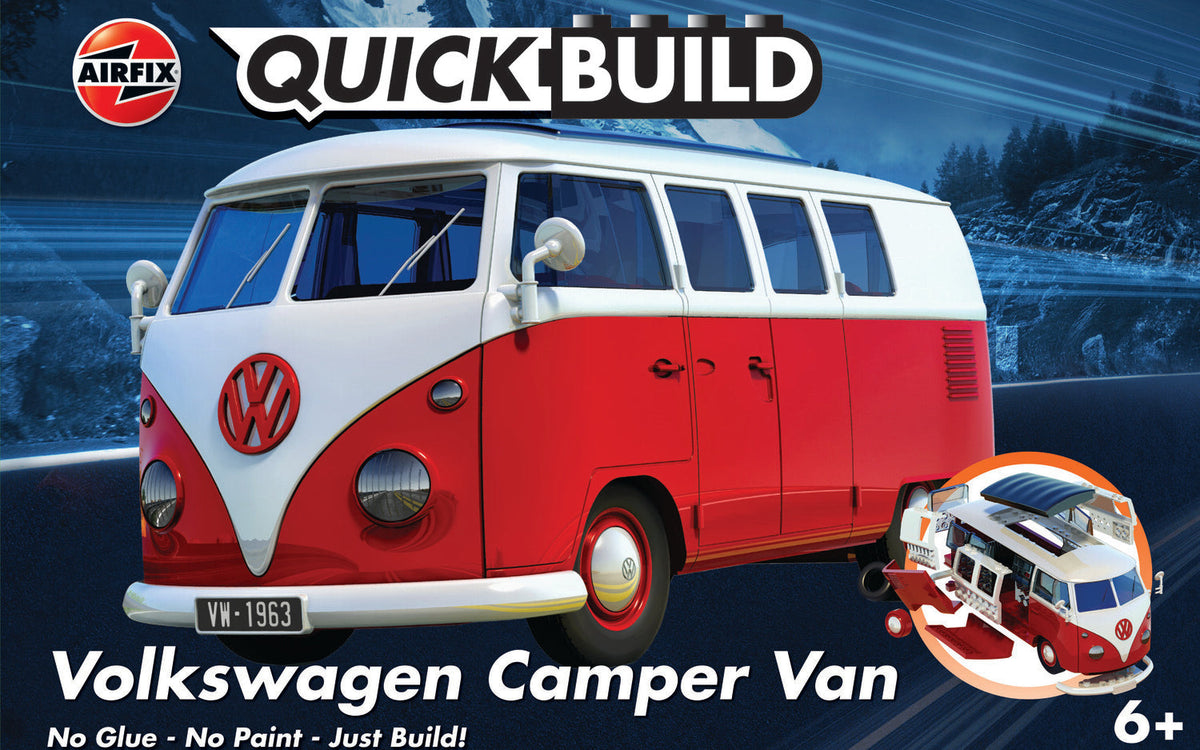 QUICKBUILD VW Camper Van - Red