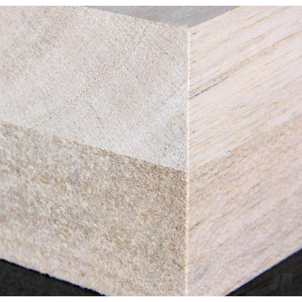 JP 3x3in Bonded Block Balsa (36in long) JPDM01002 1