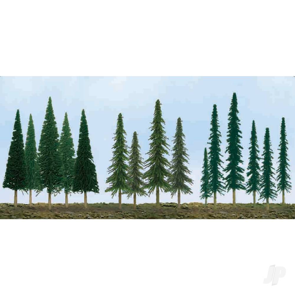 JTT Pine Conifer Spruce, 2.5in to 6in, N to HO-Scale, (45 per pack) JTT92117 Main