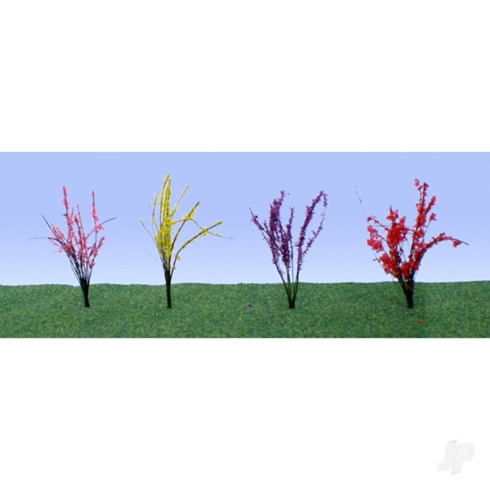 JTT Flower Bushes Assorted, 1/2in to 3/4in, HO-Scale, (40 pack) JTT95545 1