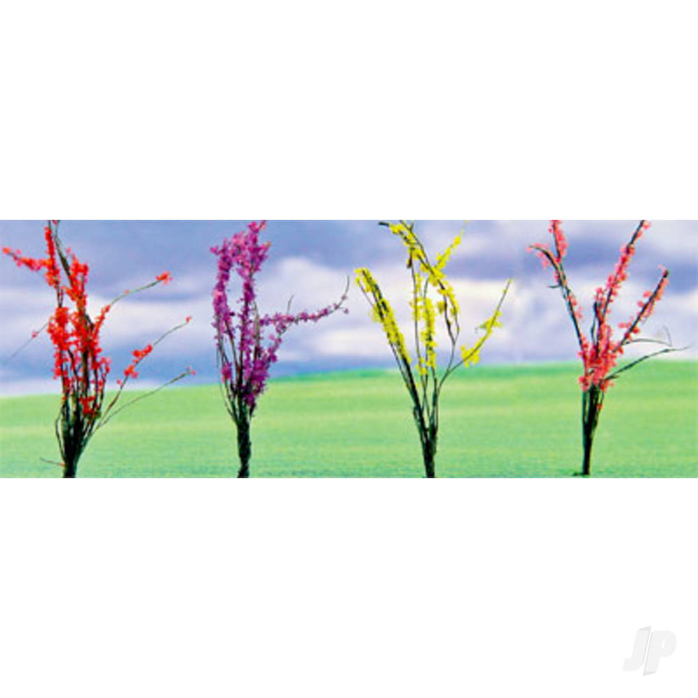 JTT Flower Bushes Assorted, 1in to 1-1/2in, O-Scale, (32 pack) JTT95546