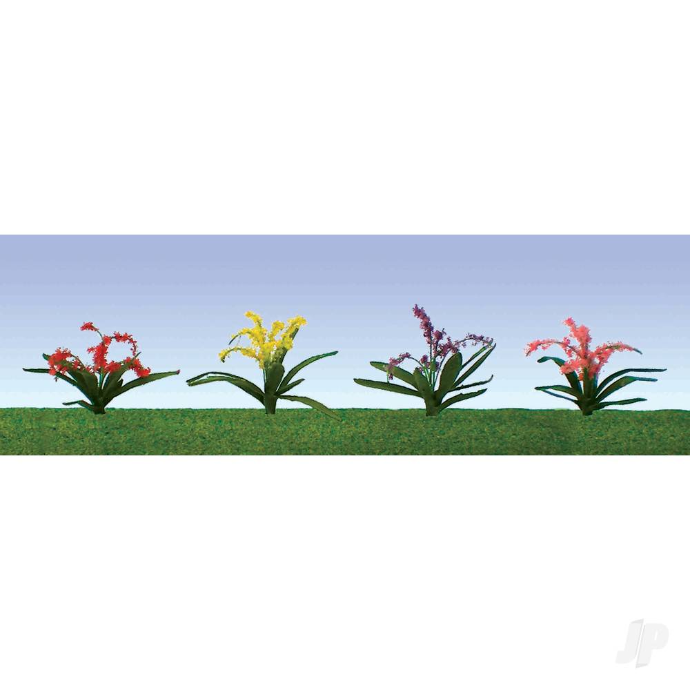 JTT Flower Plants Assorted, 3/8in, HO-Scale, (30 per pack) JTT95548 Main