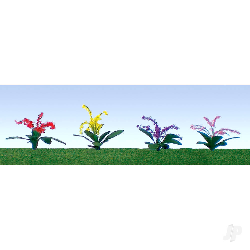 JTT Petunias Assorted, 3/4in, O-Scale, (30 per pack) JTT95551 Main