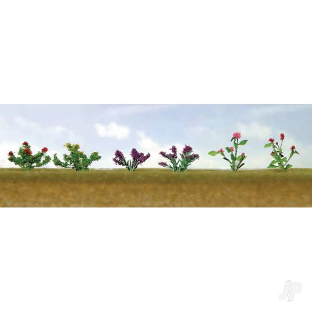 JTT Assorted Flower Plants 1, HO-Scale, (12 per pack) JTT95557 1