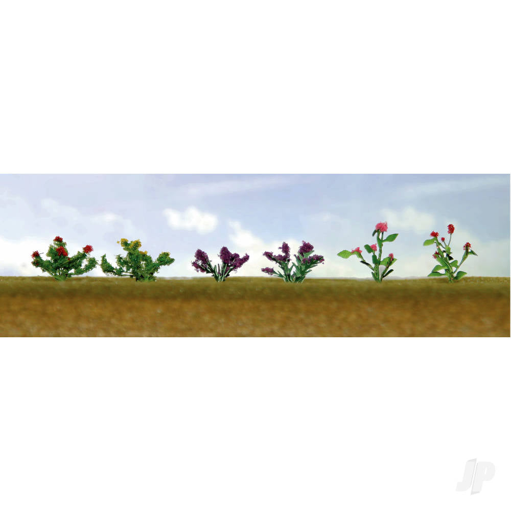 JTT Assorted Flower Plants 1, HO-Scale, (12 per pack) JTT95557 Main