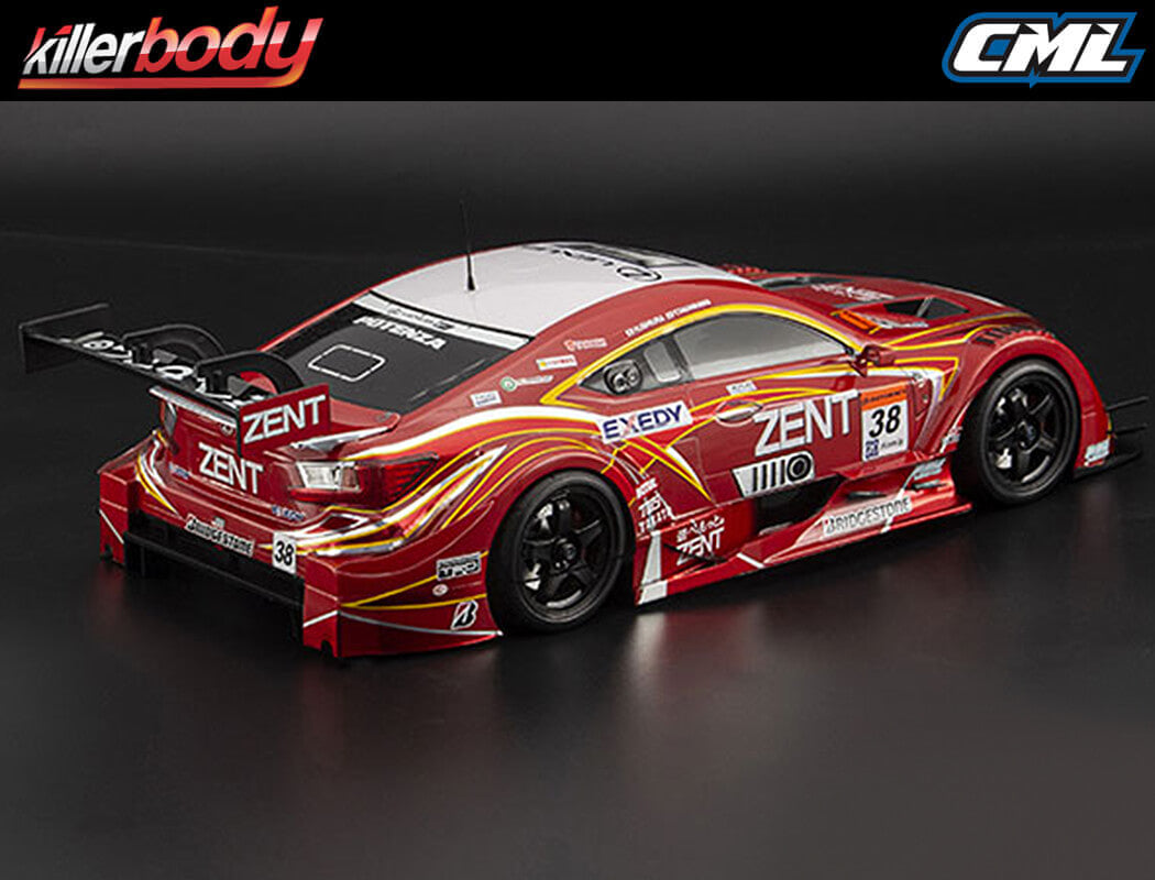 KILLERBODY ZENT CERUMO RC F CLEAR BODYSHELL 1/10TH KB48773