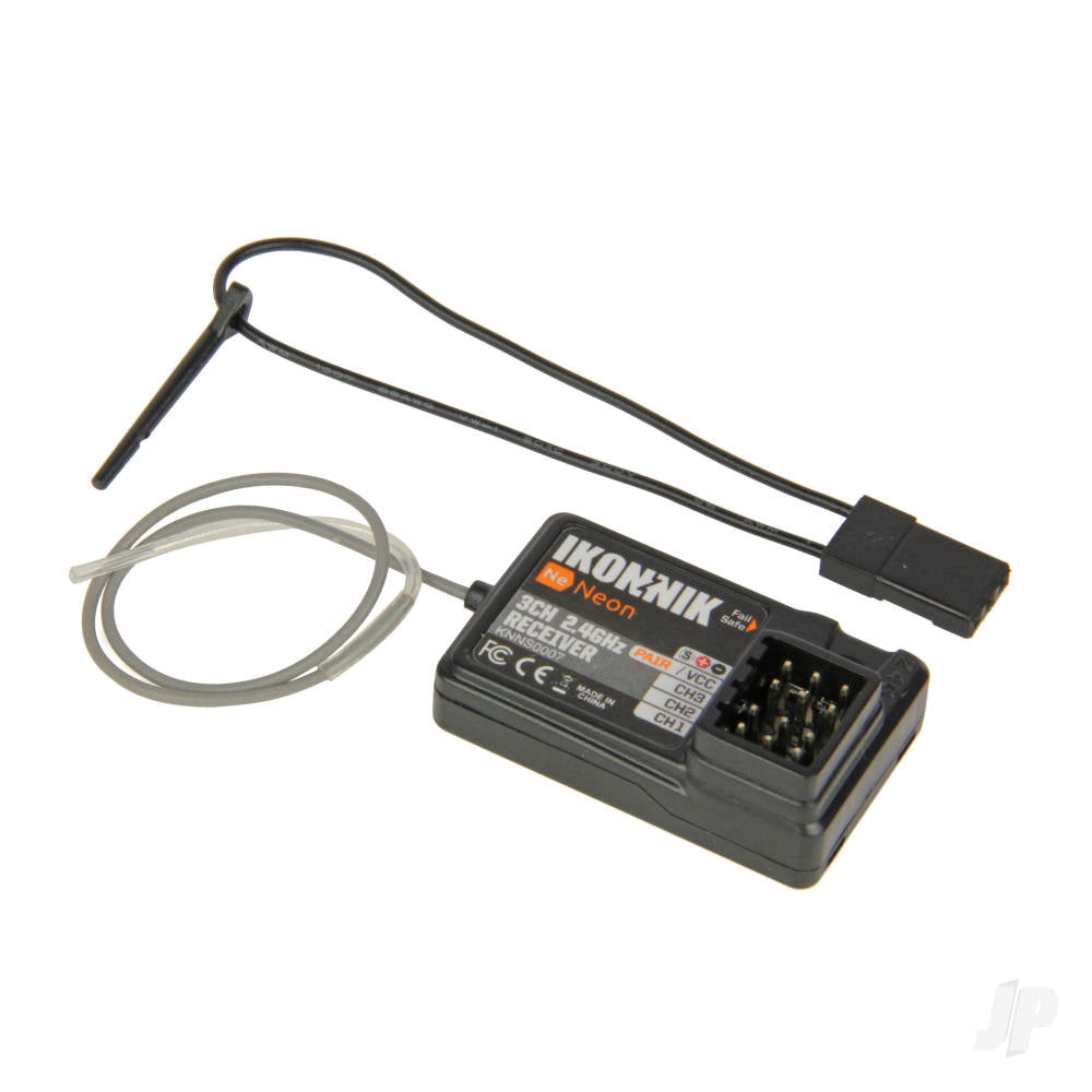 Ikonnik 3-Channel 2.4GHz Neon (Ne) Receiver (for 1:12 Scale) KNNS0007 1