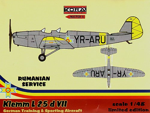 Klemm Kl-25D VII Decals Rumania