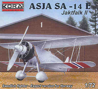 ASJA SA-14E Norwegian version with wheels. Includes decals.