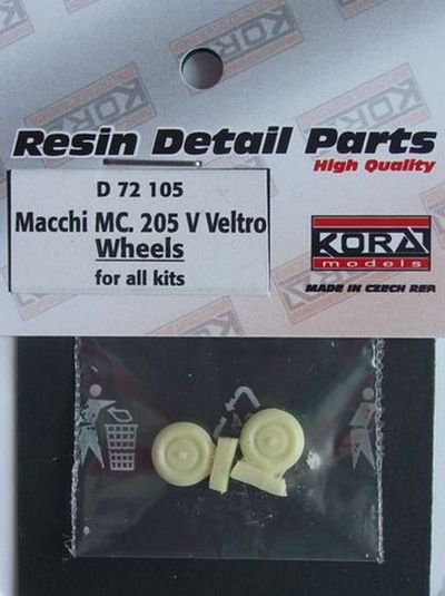 Wheels for Macchi C.205 'Veltro' (designed to be used with Italeri and Supermodel kits)