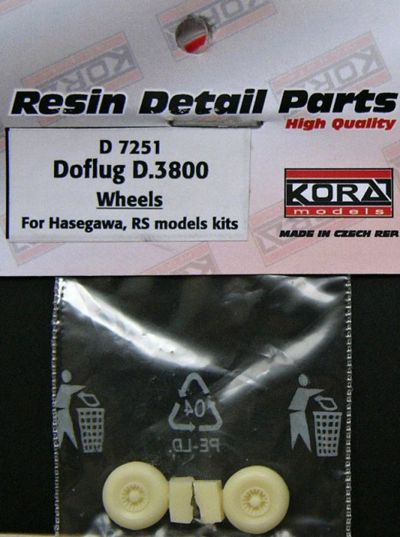 Doflug D.3802 wheels (designed to be used with RS Model kits)