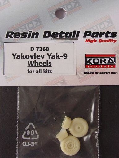 Wheels for Yakovlev Yak-9 (designed to be used with A-Model and Valom kits) [Yak-9P Yak-9U]