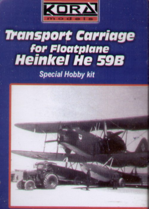 Heinkel He-59 transport carriage (designed to be used with Special Hobby kits) For use with...SH72067 Heinkel He-59B/He-59D 'Finland' floatplaneSH72186	Heinkel He-59C-2 Red Cross	SH72039	Heinkel He-59D/He-59N floatplane.