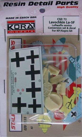 Lavochkin La-5F Luftwaffe conversion set and decal (designed to be used with KP/Kopro kits)